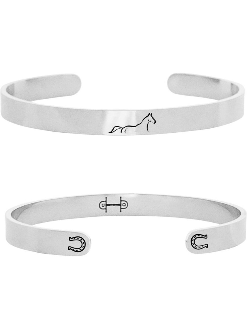 Stylish Minimalist Adjustable Bangle - Stainless Steel Open Cuff Bracelet